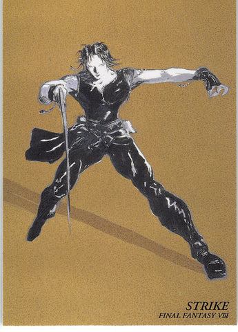 Final Fantasy Art Museum Trading Card - #228 Normal Art Museum Strike (Final Fantasy VIII) (Squall Leonhart) - Cherden's Doujinshi Shop - 1
