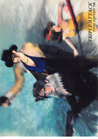 Final Fantasy Art Museum Trading Card - #241 Normal Art Museum Triple Attack (Final Fantasy VIII) (Squall Leonhart) - Cherden's Doujinshi Shop - 1