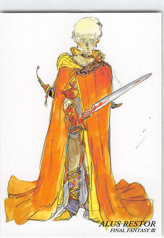 Final Fantasy Art Museum Trading Card - #302 Normal Art Museum Alus Restor (Final Fantasy III) (Alus Restor) - Cherden's Doujinshi Shop - 1