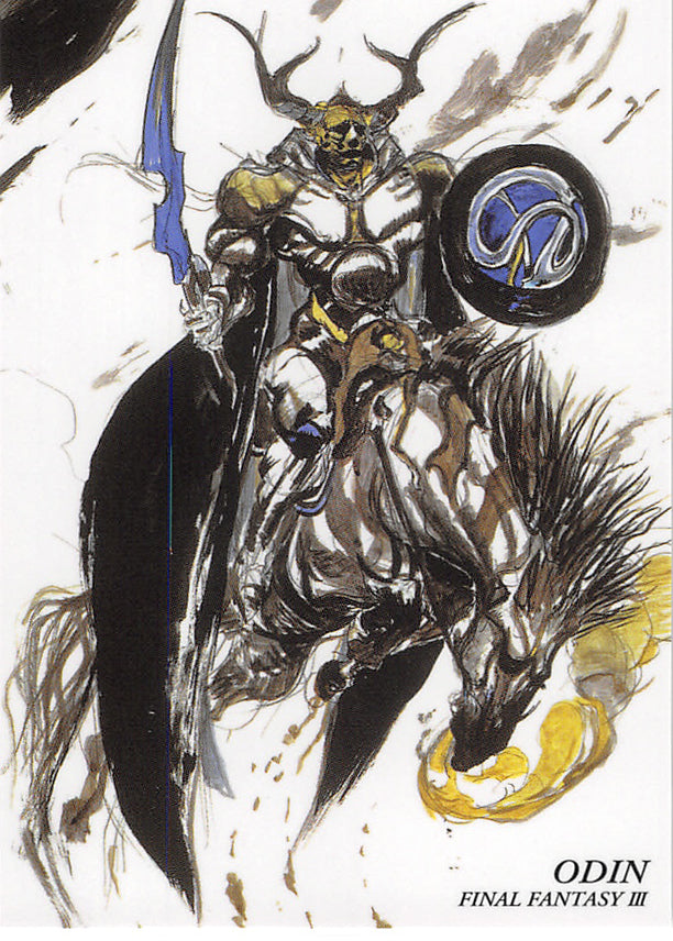 Final Fantasy Art Museum Trading Card - #311 Normal Art Museum Odin (Final Fantasy III) (Odin (Final Fantasy)) - Cherden's Doujinshi Shop - 1