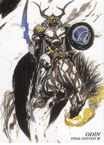 Final Fantasy Art Museum Trading Card - #311 Normal Art Museum Odin (Final Fantasy III) (Odin (Final Fantasy)) - Cherden's Doujinshi Shop - 1