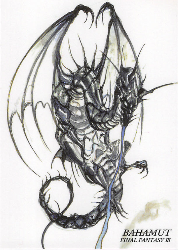 Final Fantasy Art Museum Trading Card - #312 Normal Art Museum Bahamut (Final Fantasy III) (Bahamut) - Cherden's Doujinshi Shop - 1