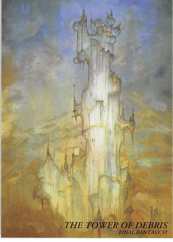 Final Fantasy Art Museum Trading Card - #327 Normal Art Museum The Tower of Debris (Final Fantasy VI) (Kefka's Tower) - Cherden's Doujinshi Shop - 1