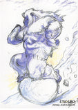 Final Fantasy Art Museum Trading Card - #346 Normal Art Museum Umaro (Final Fantasy VI) (Umaro) - Cherden's Doujinshi Shop - 1