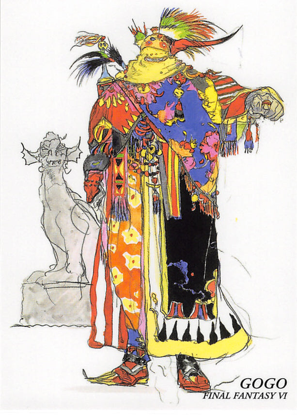 Final Fantasy Art Museum Trading Card - #347 Normal Art Museum Gogo (Final Fantasy VI) (Gogo) - Cherden's Doujinshi Shop - 1