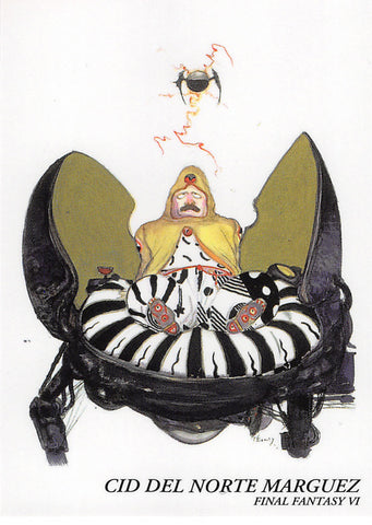 Final Fantasy Art Museum Trading Card - #349 Normal Art Museum Cid Del Norte Marguez (Final Fantasy VI) (Cid Del Norte Marguez) - Cherden's Doujinshi Shop - 1