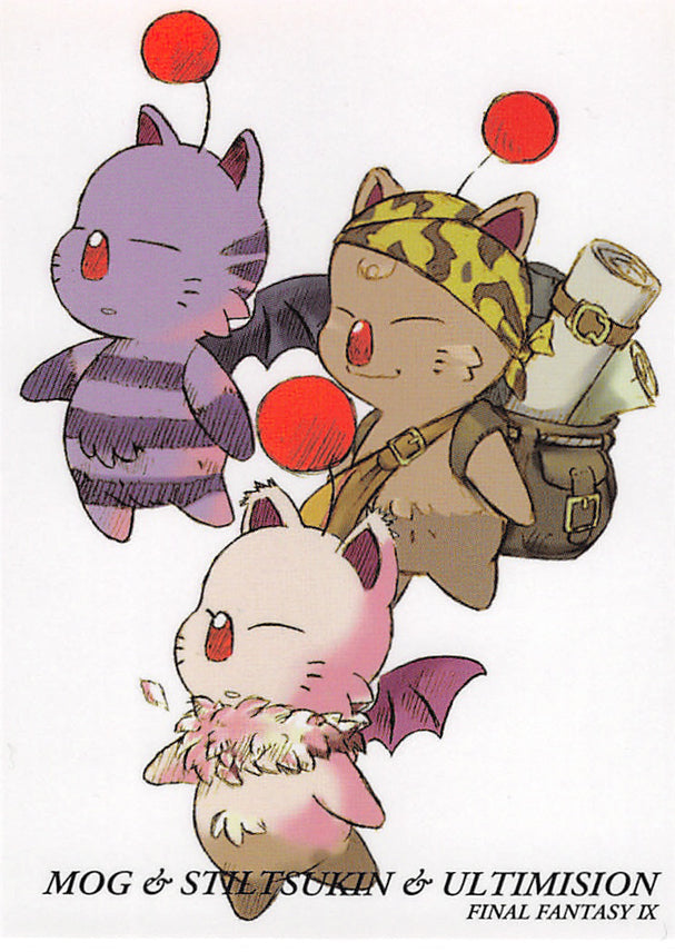 Final Fantasy Art Museum Trading Card - #380 Normal Art Museum Mog & Stiltsukin & Ultimision (Final Fantasy IX) (Mog) - Cherden's Doujinshi Shop - 1