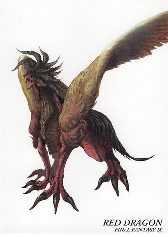 Final Fantasy Art Museum Trading Card - #387 Normal Art Museum Red Dragon (Final Fantasy IX) (Red Dragon) - Cherden's Doujinshi Shop - 1