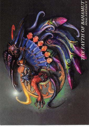 Final Fantasy Art Museum Trading Card - #440 Normal Art Museum The Fayth of Bahamut (Final Fantasy X) (Bahamut) - Cherden's Doujinshi Shop - 1