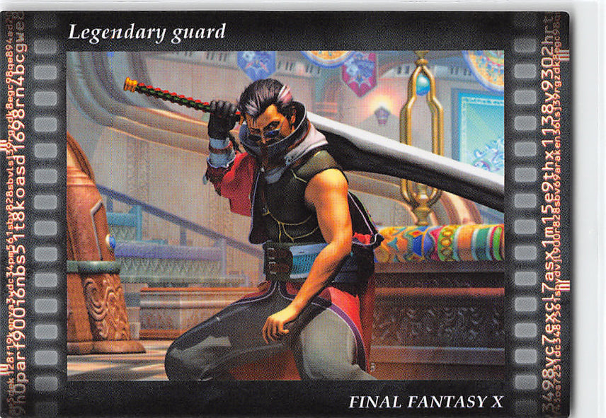 Final Fantasy Art Museum Trading Card - #500 Normal Art Museum Legendary guard (Final Fantasy X) (Auron) - Cherden's Doujinshi Shop - 1