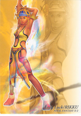 Final Fantasy Art Museum Trading Card - #581 Normal Art Museum Lady Luck / Rikku (Final Fantasy X-2) (Rikku) - Cherden's Doujinshi Shop - 1