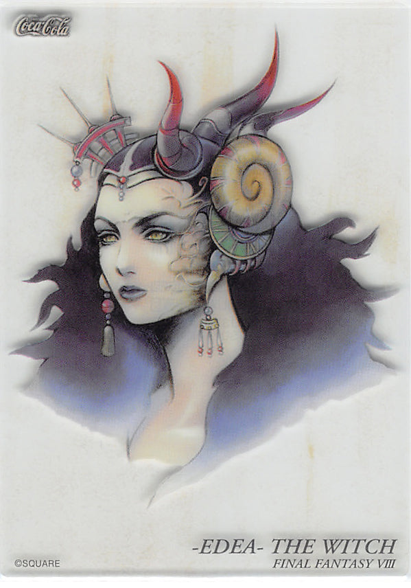 Final Fantasy Art Museum Trading Card - C-18 Normal Art Museum Coca-Cola Edition Final Fantasy VIII: Edea The Witch (Sorceress Edea) - Cherden's Doujinshi Shop - 1