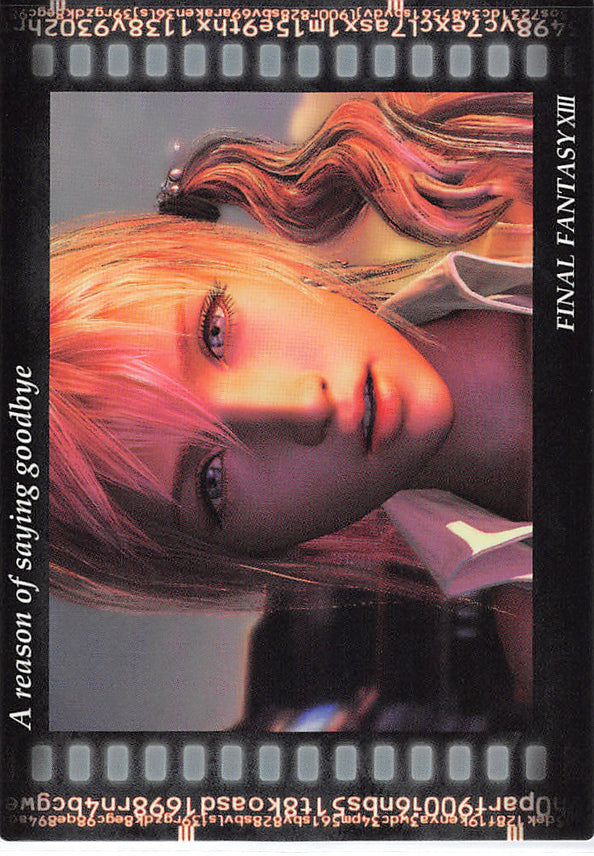 Final Fantasy Art Museum Trading Card - Kai #014 Normal Art Museum A reason of saying goodbye (Final Fantasy XIII) (Serah Farron) - Cherden's Doujinshi Shop - 1