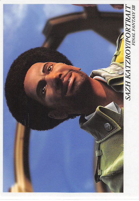 Final Fantasy Art Museum Trading Card - Kai #040 Normal Art Museum Sazh Katzroy / Portrait (Final Fantasy XIII) (Sazh Katzroy) - Cherden's Doujinshi Shop - 1