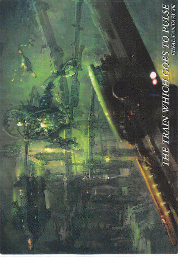 Final Fantasy Art Museum Trading Card - Kai #055 Normal Art Museum The Train Which Goes to Pulse (Final Fantasy XIII) (Train) - Cherden's Doujinshi Shop - 1
