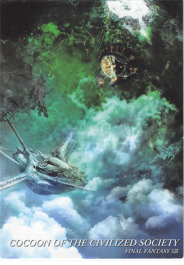 Final Fantasy Art Museum Trading Card - Kai #059 Normal Art Museum Cocoon of the Civilized Society (Final Fantasy XIII) (Cocoon) - Cherden's Doujinshi Shop - 1