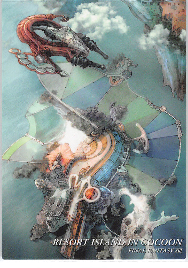 Final Fantasy Art Museum Trading Card - Kai #060 Normal Art Museum Resort Island in Cocoon (Final Fantasy XIII) (Resort Island) - Cherden's Doujinshi Shop - 1