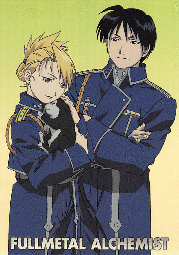 Fullmetal Alchemist Trading Card - Carddass Masters Part 2: SP4 (FOIL) MUSTAND HAWKEYE and BLACK-HAYATE (Roy Mustang x Riza Hawkeye) - Cherden's Doujinshi Shop - 1