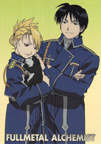 Fullmetal Alchemist Trading Card - Carddass Masters Part 2: SP4 (FOIL) MUSTAND HAWKEYE and BLACK-HAYATE (Roy Mustang x Riza Hawkeye) - Cherden's Doujinshi Shop - 1