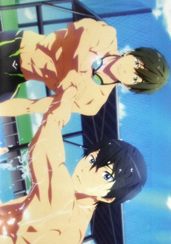 Free!  Iwatobi Swim Club Trading Stick Poster - Group 1:  At The Pool (Rin Makoto Haruka and Nagisa) - Cherden's Doujinshi Shop
 - 1