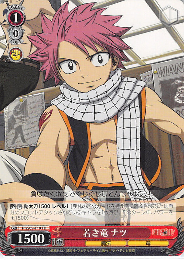 Fairy Tail Trading Card - FT/S09-T10 TD Weiss Schwarz Young Dragon Natsu (Natsu Dragneel) - Cherden's Doujinshi Shop - 1