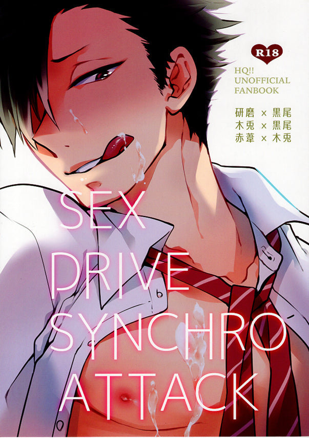 Haikyuu!! Doujinshi - SEX DRIVE SYNCHRO ATTACK (Kotaro Bokuto x Tetsuro Kuroo) - Cherden's Doujinshi Shop - 1