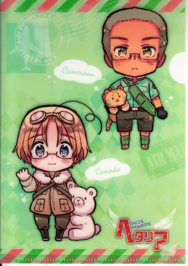 Hetalia Axis Powers Clear File - Mini Clear File Collection # 2: Cameroon Canada China and Cuba (Canada) - Cherden's Doujinshi Shop - 1