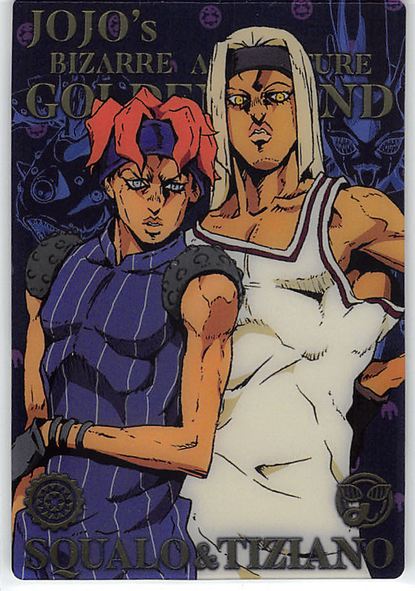 JoJo's Bizarre Adventure Trading Card - No.10 Normal Wafers (FOIL) Squalo & Tiziano (Wafers 2 Series 2557874) (Squalo) - Cherden's Doujinshi Shop - 1