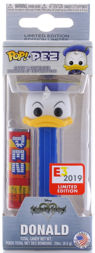 Kingdom Hearts Dispenser - POP! and PEZ E3 2019 Limited Edition: Donald Pez Candy and Dispenser (Donald Duck) - Cherden's Doujinshi Shop - 1