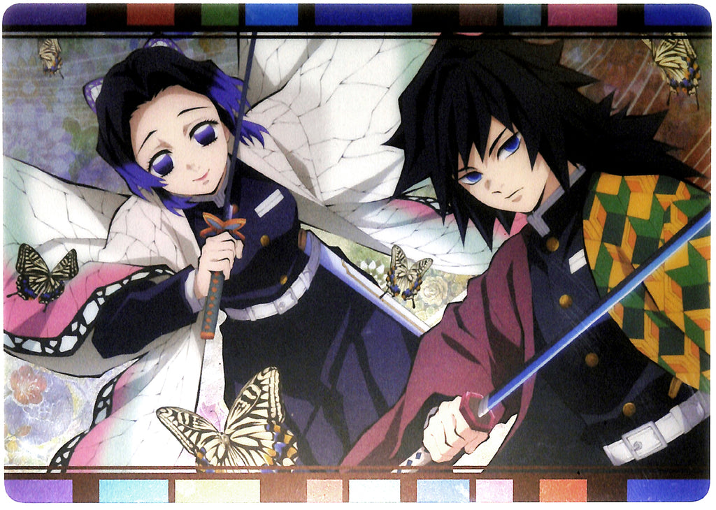 Demon Slayer Pencil Board - Ichiban Kuji Kimetsu no Yaiba 4 H Prize Metallic Art Panel 2 Giyu Tomioka and Shinobu Kocho (Giyu Tomioka) - Cherden's Doujinshi Shop - 1