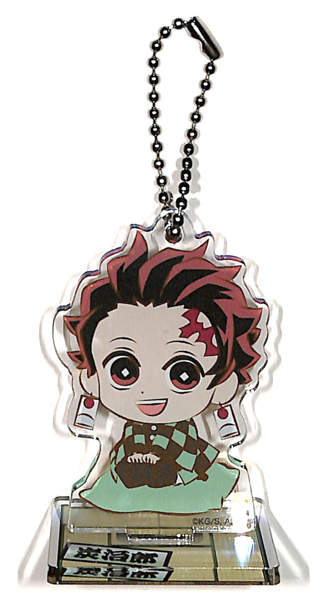 Demon Slayer Keychain - Puchizabu Stand Mini Acrylic Keyholder A Tanjiro Kamado (Tanjiro Kamado) - Cherden's Doujinshi Shop - 1