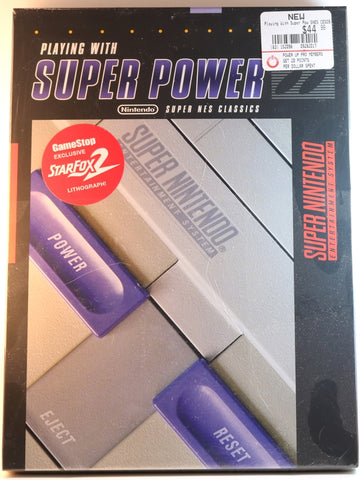 Nintendo Strategy Guide - Playing with Super Power Nintendo Super NES Classics with Gamestop Exclusive Star Fox 2 Lithograph (SEALED) (Super Nintendo Games) - Cherden's Doujinshi Shop - 1