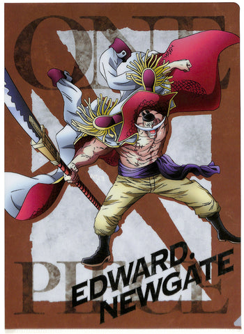 One Piece Clear File - Ichiban Kuji Prize G Battle Memories A4 Clear File Edward Newgate Whitebeard (Whitebeard) - Cherden's Doujinshi Shop - 1