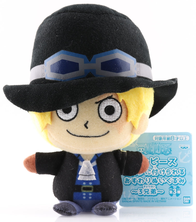 One Piece Plush - Jaia Prize Bag Accessory Sitting Plushie 3 Brothers Version: Sabo (Sabo) - Cherden's Doujinshi Shop - 1