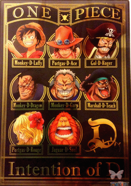 Portgas D. Ace Monkey D. Luffy Gol D. Roger Monkey D. Garp One