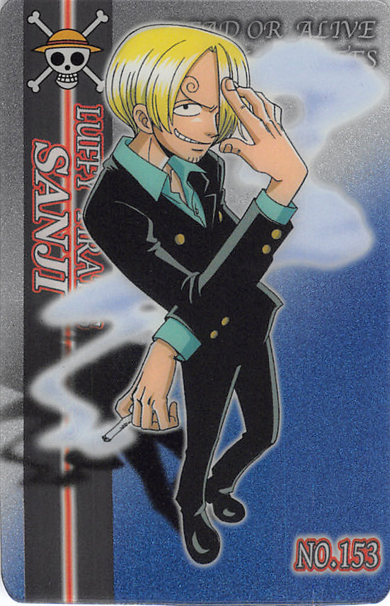 One Piece Trading Card - No.153 Special Gumi New King of Pirates Gummy Card Part 5: (FOIL) Sanji (Sanji) - Cherden's Doujinshi Shop - 1