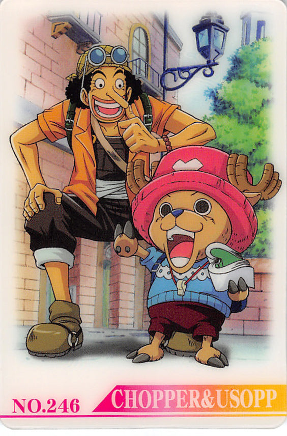 One Piece Trading Card - No.246 Normal Gumi New King of Pirates Gummy Card Part 8: Chopper & Usopp (Chopper) - Cherden's Doujinshi Shop - 1