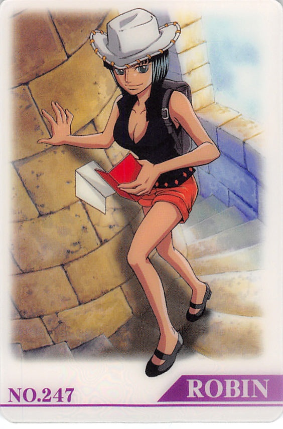 One Piece Trading Card - No.247 Normal Gumi New King of Pirates Gummy Card Part 8: Robin (Nico Robin) - Cherden's Doujinshi Shop - 1