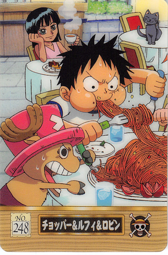 One Piece Trading Card - No.248 Normal Gumi New King of Pirates Gummy Card Part 8: Chopper & Luffy & Robin (Chopper) - Cherden's Doujinshi Shop - 1