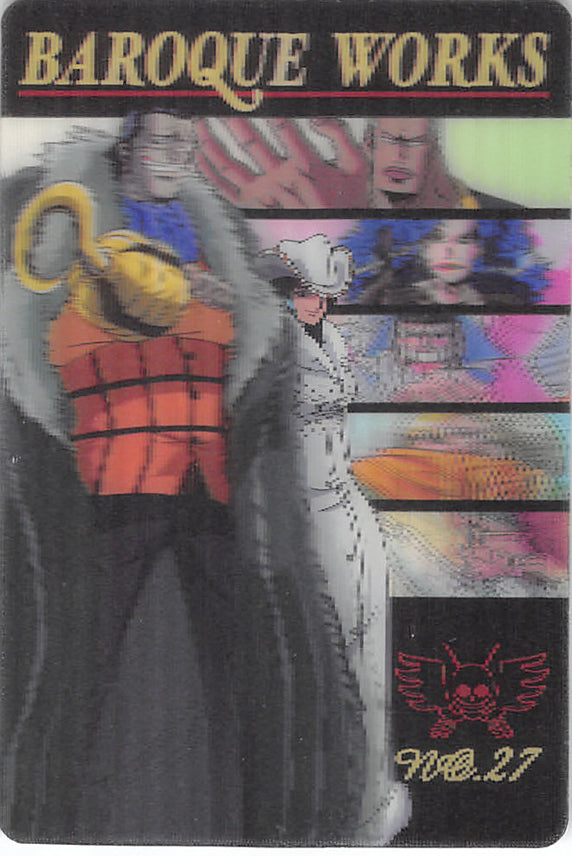 One Piece Trading Card - No.27 Lenticular Gumi King of Pirates Gummy Card Part 2: Baroque Works (Crocodile) - Cherden's Doujinshi Shop - 1