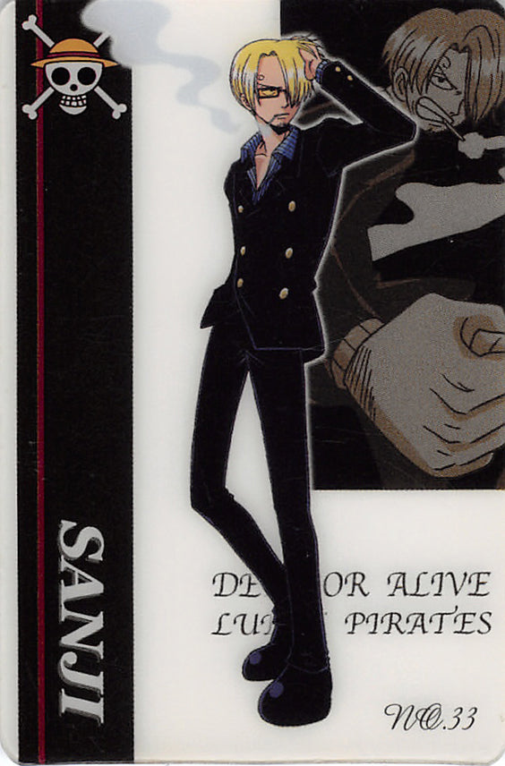 One Piece Trading Card - No.33 Normal Gumi King of Pirates Gummy Card Part 2: Sanji (Sanji) - Cherden's Doujinshi Shop - 1
