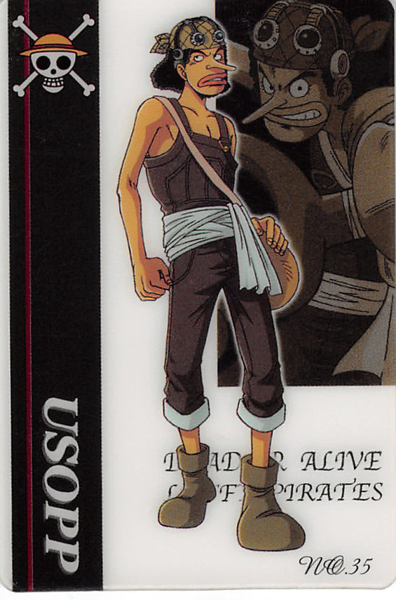 One Piece Trading Card - No.35 Normal Gumi King of Pirates Gummy Card Part 2: Usopp (Usopp) - Cherden's Doujinshi Shop - 1