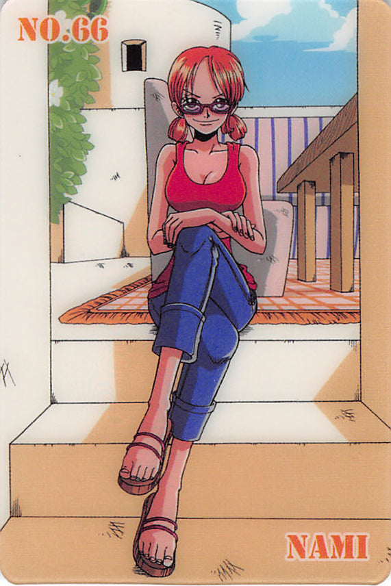 One Piece Trading Card - No.66 Normal Gumi New King of Pirates Gummy Card Part 1: Nami (Nami) - Cherden's Doujinshi Shop - 1