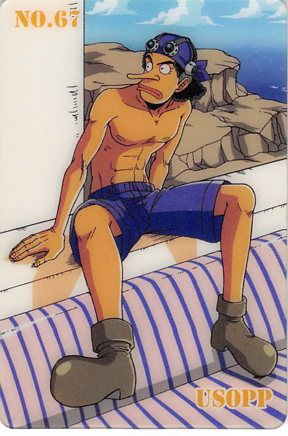 One Piece Trading Card - No.67 Normal Gumi New King of Pirates Gummy Card Part 1: Usopp (Usopp) - Cherden's Doujinshi Shop - 1