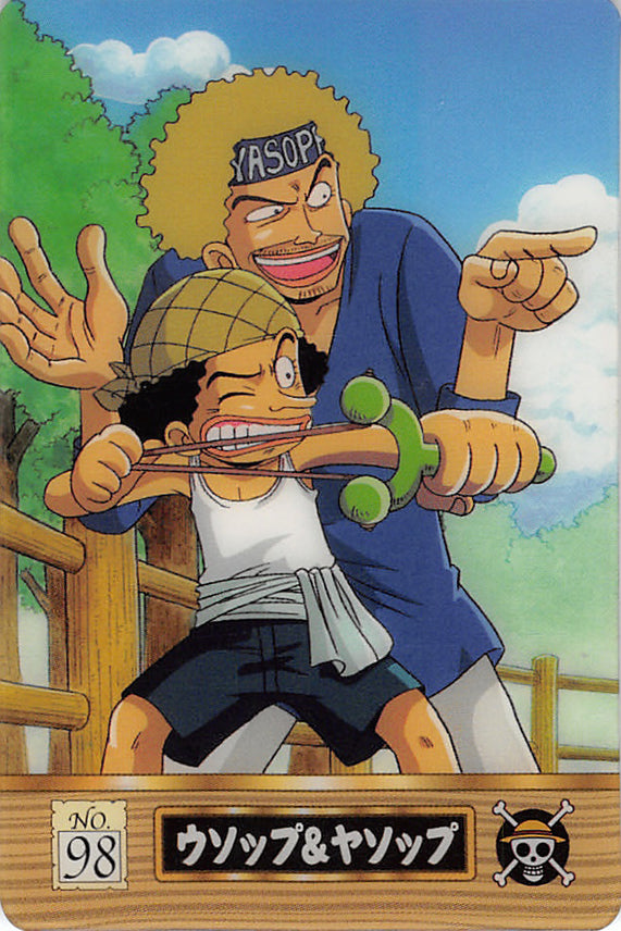 One Piece Trading Card - No.98 Normal Gumi New King of Pirates Gummy Card Part 2: Usopp & Yasopp (Usopp) - Cherden's Doujinshi Shop - 1