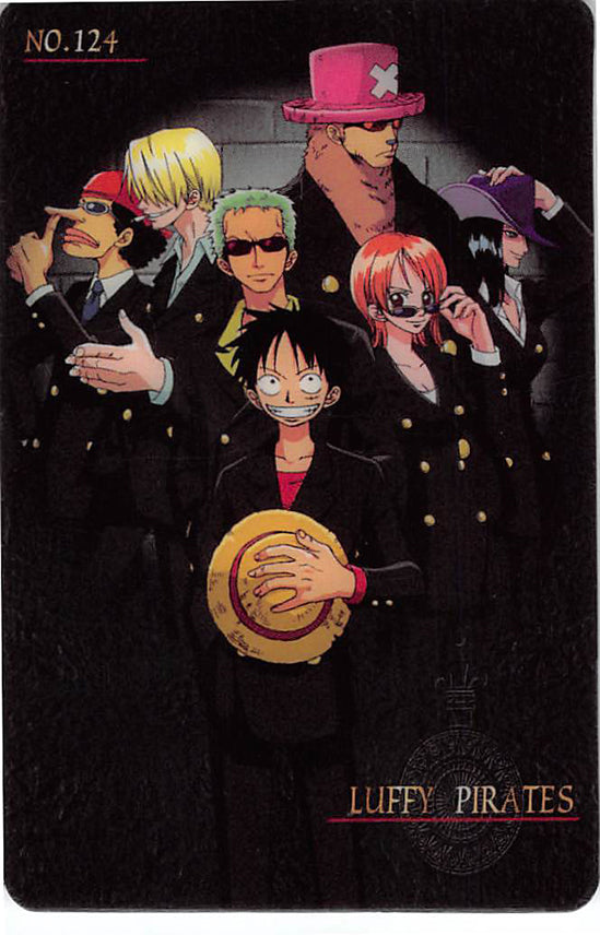 One Piece Trading Card - New King of Pirates Gumi Part 3: No. 124 Luffy Pirates Bandai (Luffy) - Cherden's Doujinshi Shop - 1