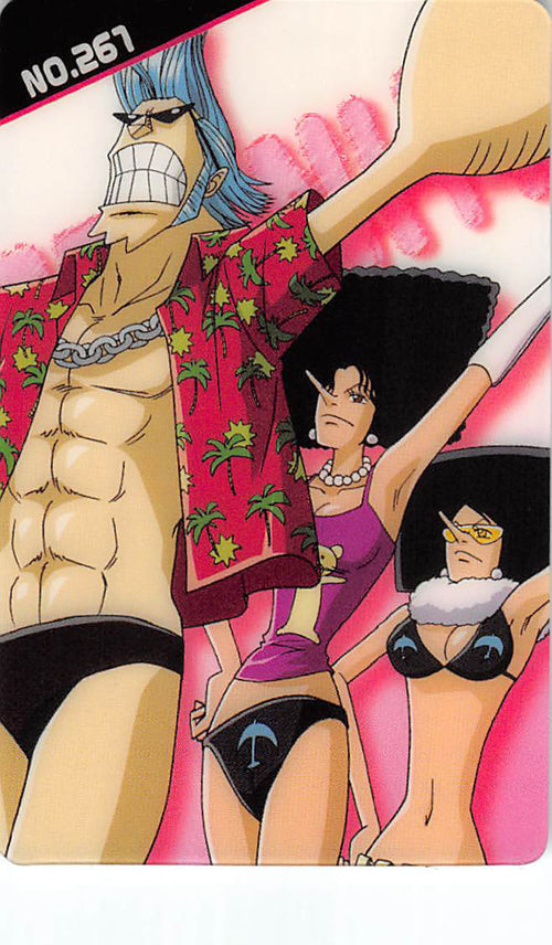 One Piece Trading Card - New King of Pirates Gumi Part 9: No. 261 Franky Bandai (Franky) - Cherden's Doujinshi Shop - 1