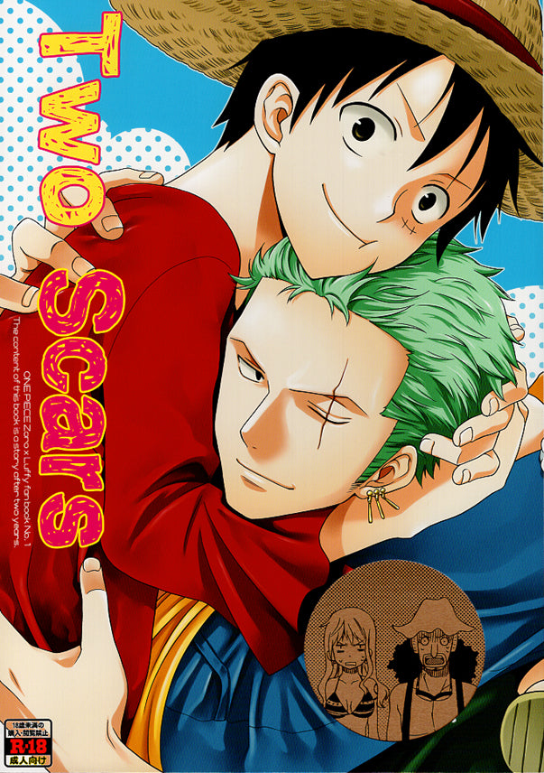 One Piece Doujinshi - Two Scars (Zoro x Luffy) - Cherden's Doujinshi Shop - 1