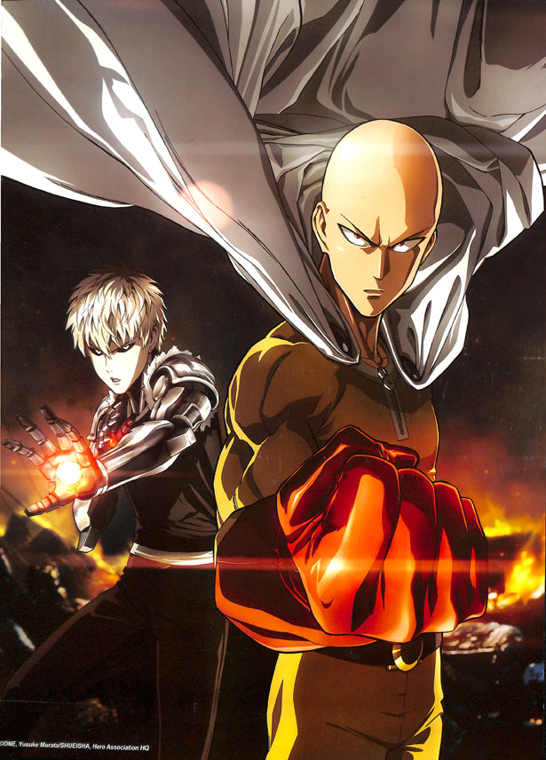 One-Punch Man Poster - Just Toys Intl. 12w x16h (inches) Mini Poster: Saitama and Genos (Saitama x Genos) - Cherden's Doujinshi Shop - 1