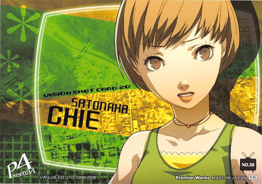Shin Megami Tensei: Persona 4 Trading Card - No.38 Vision Shot Card-20 (Chie) - Cherden's Doujinshi Shop - 1